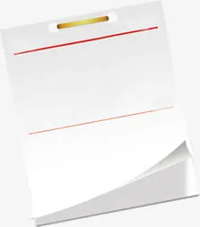 白色信件纸张卡通免抠