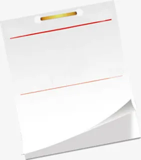 白色信件纸张卡通免抠