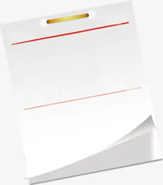 白色信件纸张卡通免抠