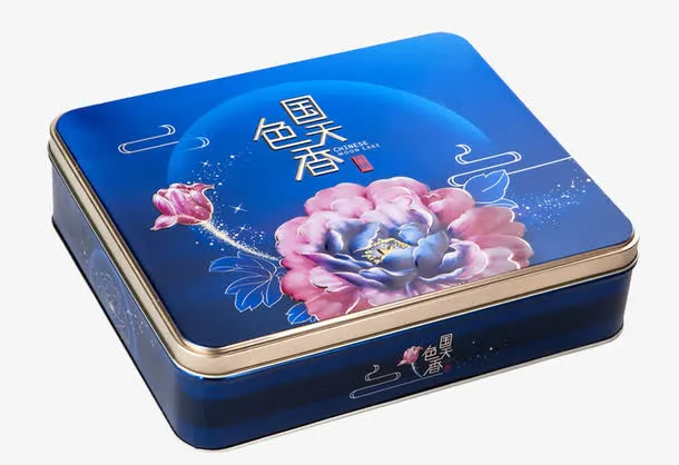 方形铁艺月饼盒免抠
