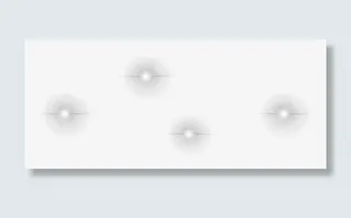 白色炫光小圆点免抠