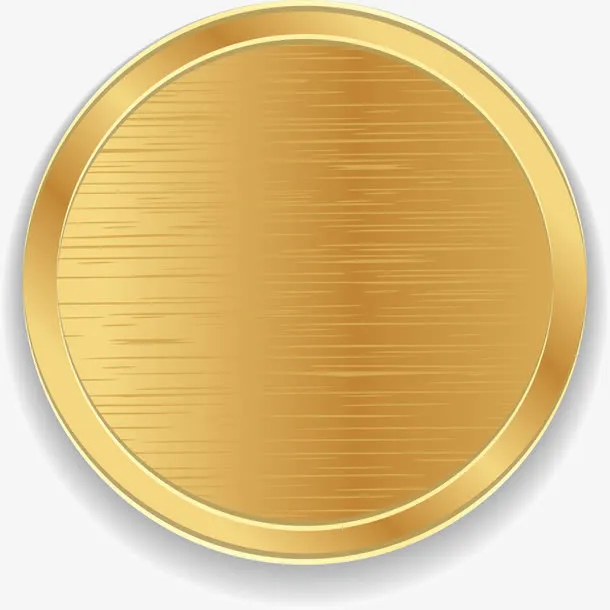 金色线条圆圈免抠