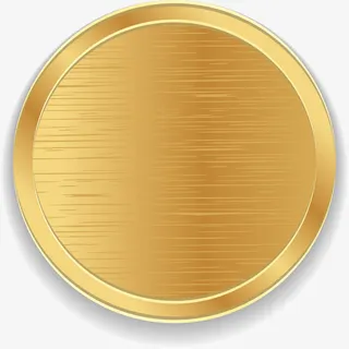 金色线条圆圈免抠