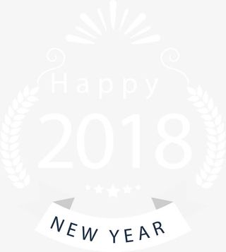 矢量新年快乐标签免抠