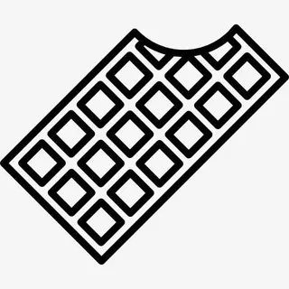 巧克力，咬图标免抠