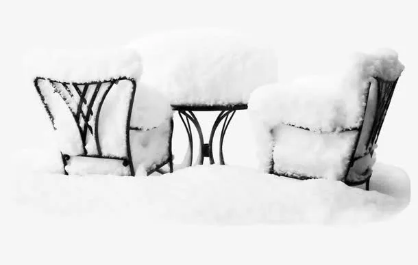 椅子和白雪免抠