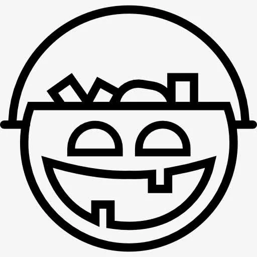 万圣节南瓜头，月出图标免抠