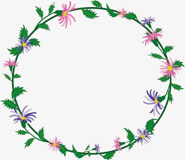 花草边框免抠