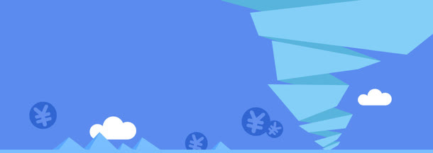 蓝色几何风暴背景图