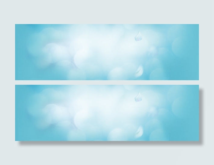 淘宝护肤品蓝色清新光晕背景banner