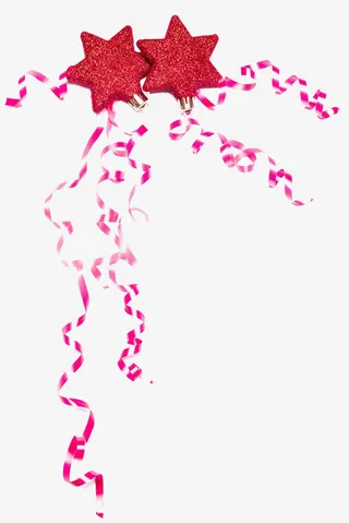 彩带星星素材免抠