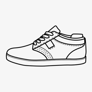 手绘鞋子免抠