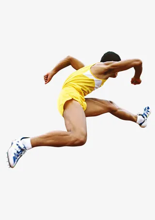 运动健身跑步奔跑免抠