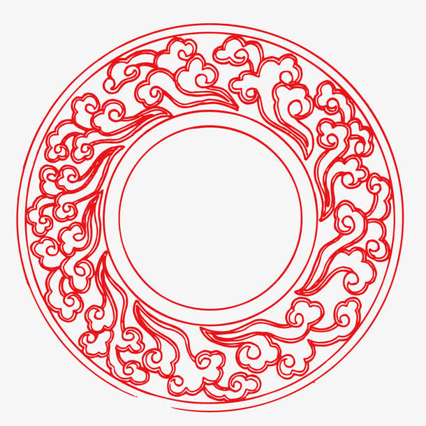 祥云花盘免抠