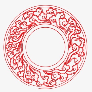 祥云花盘免抠