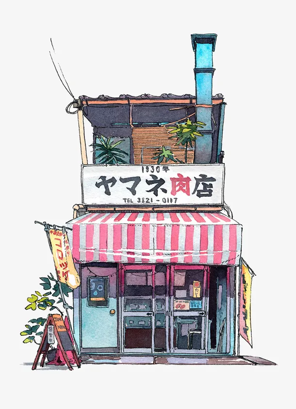 日系素材商店免抠