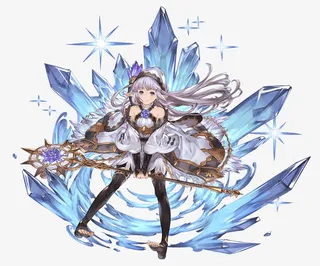 高清蓝色光效游戏人物免抠