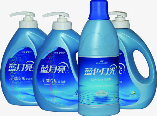蓝月亮洗衣液超市素材免抠