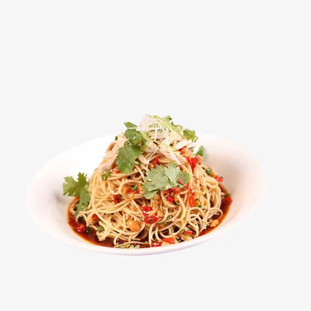 香菜鸡丝凉面食品餐饮免抠