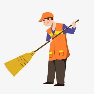 环卫工人素材免抠