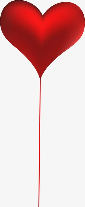 红色情人节爱心气球免抠