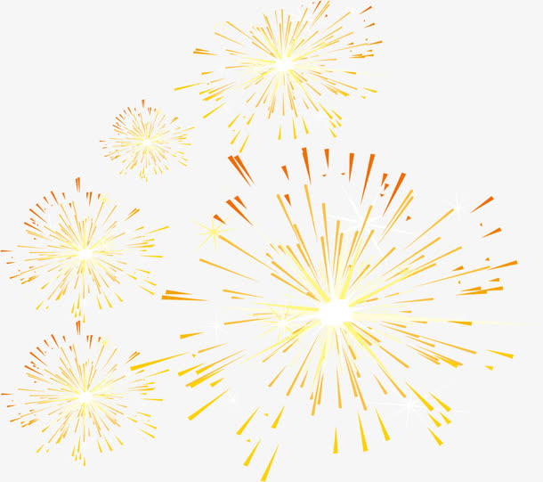 年会总结烟花装饰免抠装饰效果特效元素