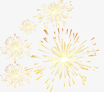 年会总结烟花装饰免抠装饰效果特效元素