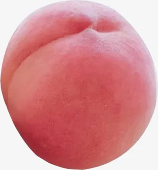 红润可口的水蜜桃免抠