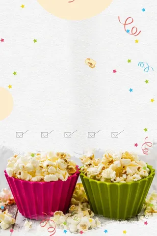 中国风爆米花美食高清