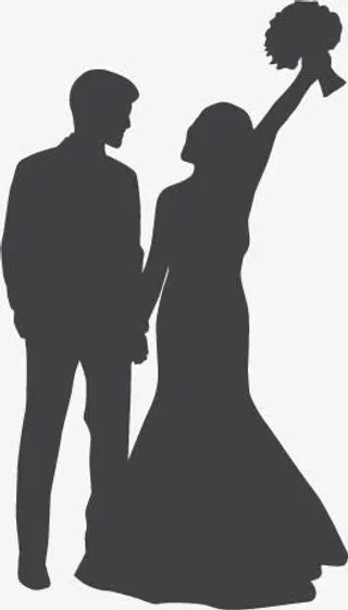 婚礼情人节卡通人物免抠