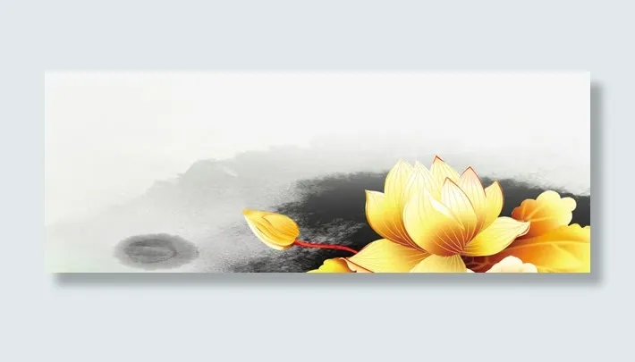 金色荷花免抠