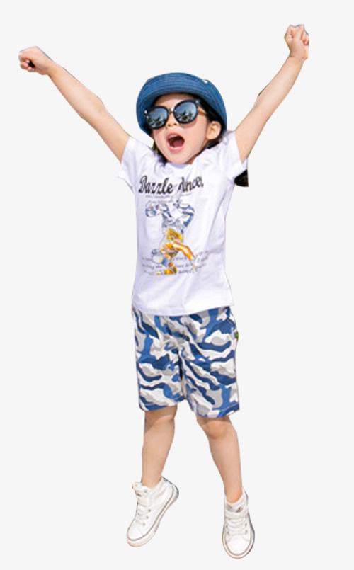 很开心的小女孩免抠