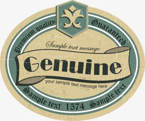 手绘复古底纹真实字母免抠