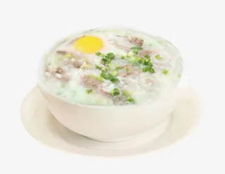 鸡蛋瘦肉粥免抠