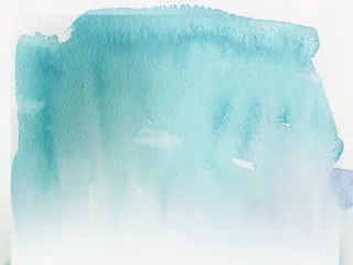 天蓝色泼墨水粉免抠