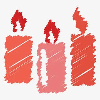 生日快乐蜡烛庆典圣诞节火光乱涂免抠