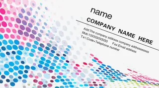 科技感彩色圆点免抠