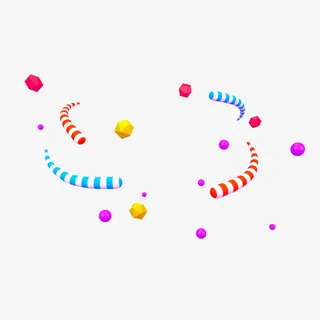 漂浮基本形状装饰免抠