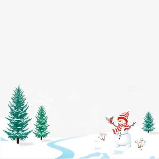 寒冷冬季素材免抠