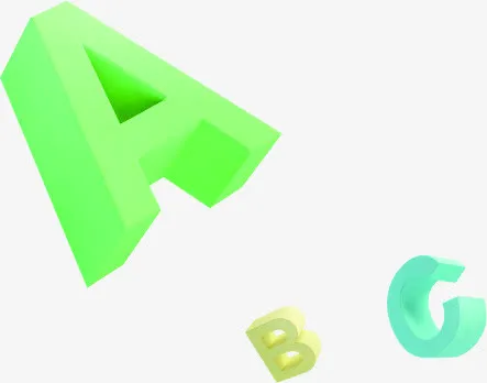 春天立体字母装饰免抠