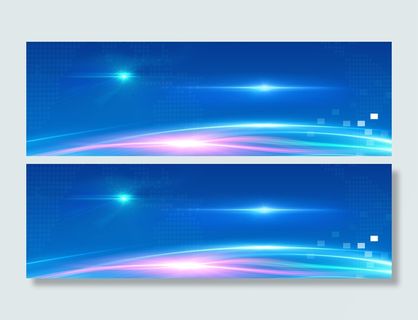 炫酷科技蓝色大气banner高清商务科技背景