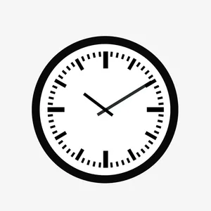 黑色钟表图标png免抠