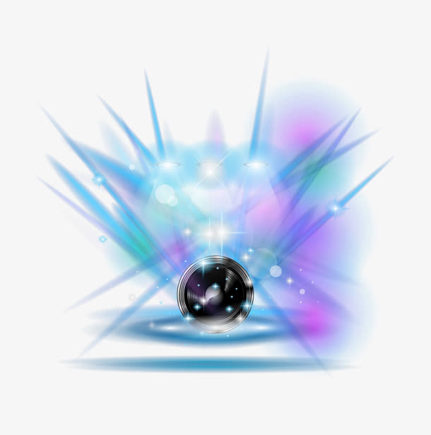 梦幻光束效果元素免抠