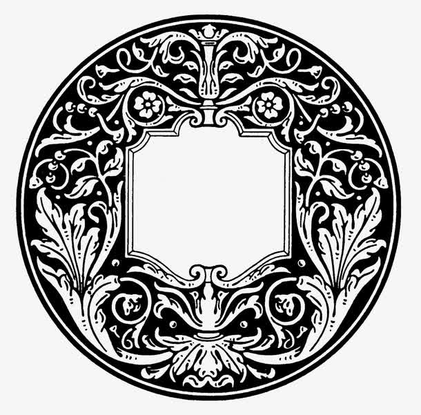 复古残破边框免抠