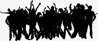 黑色激情人群免抠