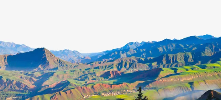 祁连山脉景区免抠