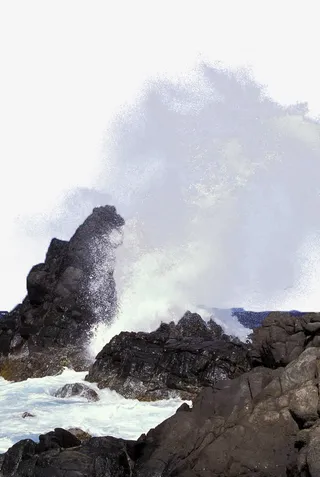 白色大海浪花免抠