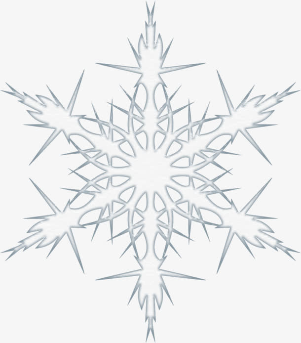 六角形雪花免抠