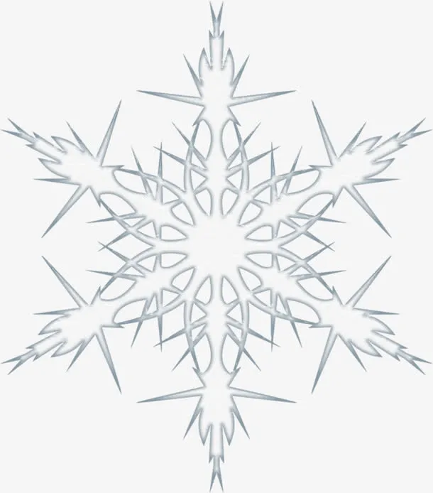 六角形雪花免抠