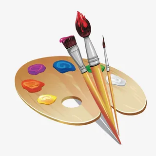 文具美术彩笔颜料免抠